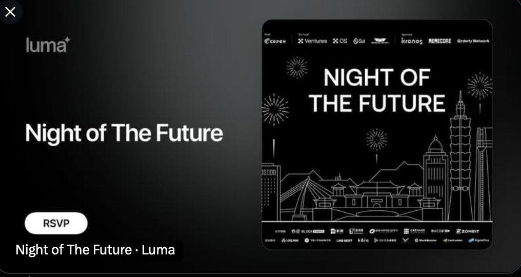 Join us for the Night of The Future!
Where innovation meets inspiration.

🗓️ Date: Dec 12th (Thursday)
🕖 Time: 7 PM - 12 MN
📍 Venue: Flare Taipei

Explore the future of Web3 and beyond with top industry minds. Featuring Vincent Liu <a href="/a_year_from_now/">Vince</a> , our Chief Investment