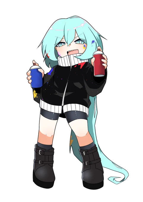 ささっと描いた割に可愛く描けた立ち絵 
