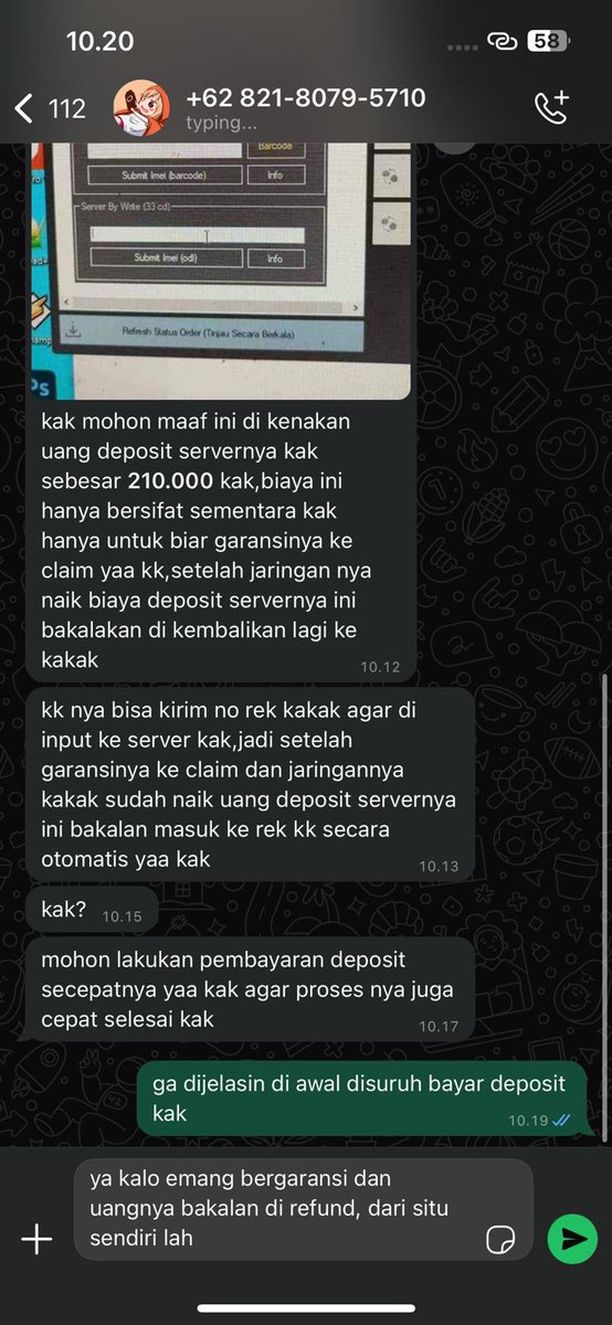 bknfckby's tweet image. Mootss mau tanya, kalau mau buka blokir imei emang banyak bayar2 gini ya? Baru pertama kali jd bingung
Yang tau bantu plis
#imei #blokirimei