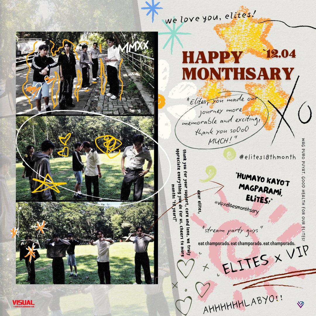 Visual_In_Proj's tweet photo. 💫 Happy 18th Monthsary, Elites! Here’s to the journey we've shared and many more memories ahead. 🥂✨

#VIP #elitesxvip #elites18monthsar https://t.co/GFXym0GgrW