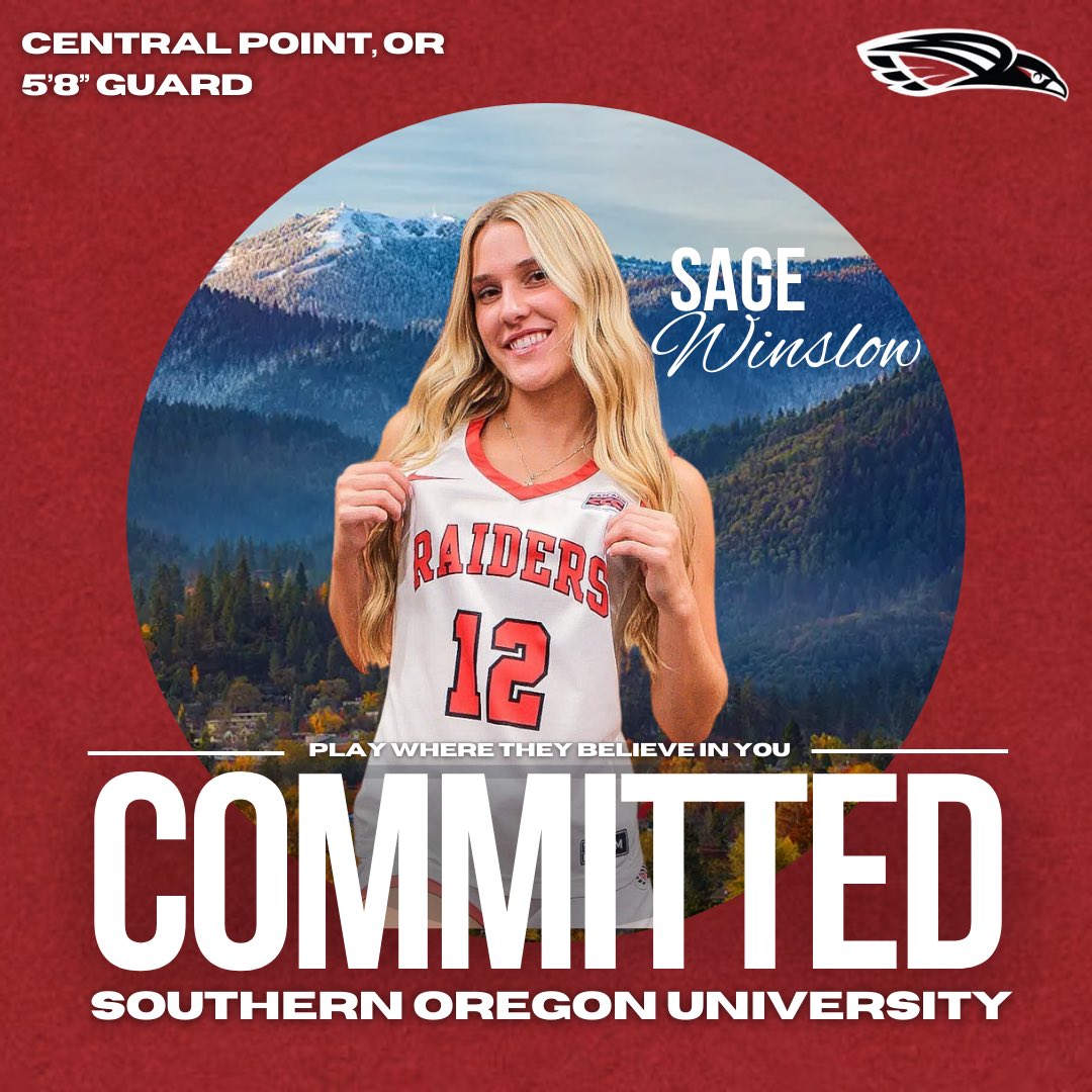Sage Winslow (@sagewinslow) on Twitter photo I couldn’t be more excited to announce my commitment to play women’s basketball at <a href="/SOURaiders_WBB/">Southern Oregon Women’s Basketball</a>. I am so blessed with this opportunity and can’t wait to see what it brings! ❤️🖤 I couldn’t be more excited to announce my commitment to play women’s basketball at <a href="/SOURaiders_WBB/">Southern Oregon Women’s Basketball</a>. I am so blessed with this opportunity and can’t wait to see what it brings! ❤️🖤