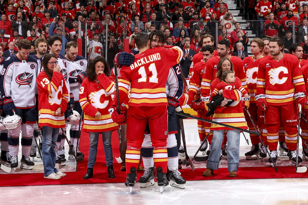 NHLFlames's tweet photo. We love you, Gaudreau family ❤️ https://t.co/K2NFgqLxFL