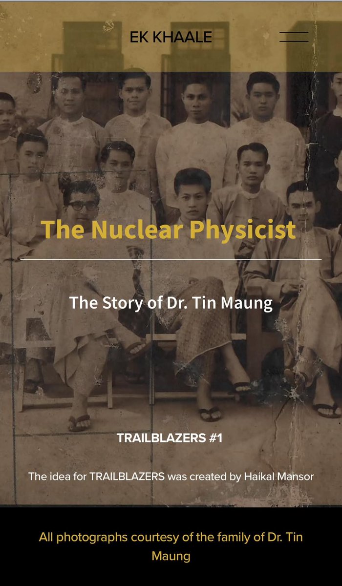 romddullah's tweet photo. Dr. Tin Maung, a #Rohingya nuclear physicist born in Buthidaung, contributed to nuclear science globally. His work with US AEC &amp; IAEA highlights how Rohingya have shaped #Myanmar’s history—showing Rohingya are an integral part of Myanmar's story.

Source: https://t.co/qwK8GNAhGu https://t.co/Wmee0GEmpW
