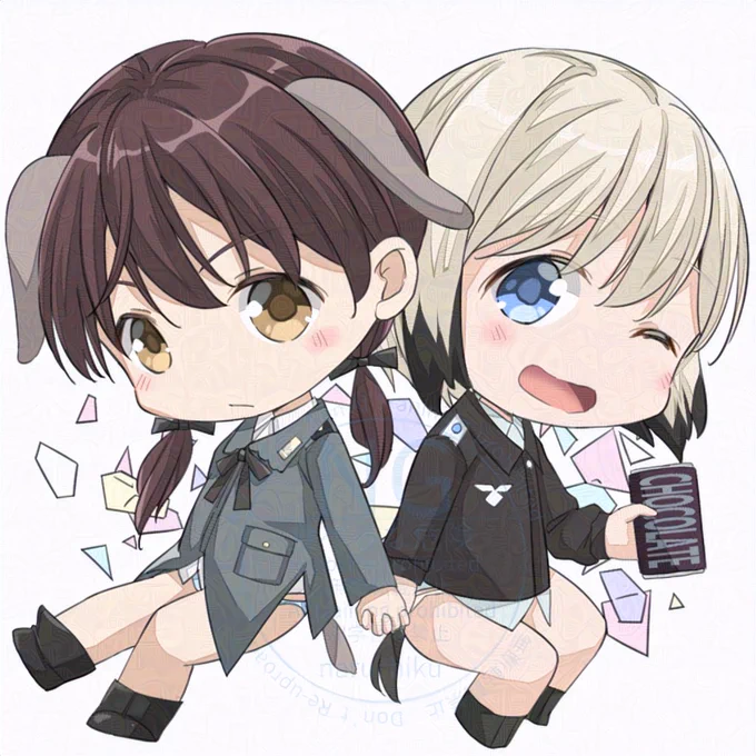C105頒布予定アクリルキーホルダー 第4弾はエーリカ×トゥルーデです! たかなしはると先生 描きおろしです。 アクリルキーホルダーはご紹介した4種類です。 是非スペースまで見に来てくださいね! #ストライクウィッチーズ