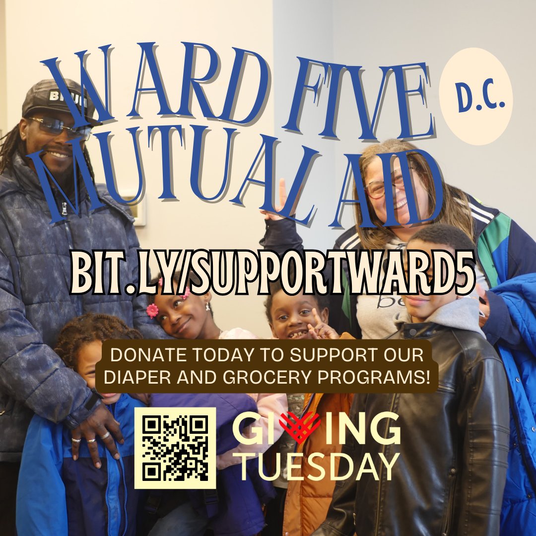 Consider donating this #givingtuesday locally. We are just neighbors helping neighbors. Every little bit helps! Please share and spread the love. #DC #MutualAid #food #advocacy #diapers #families #seniors #solidarynotcharity #DCMutualAid bit.ly/DCWard5MutualA…