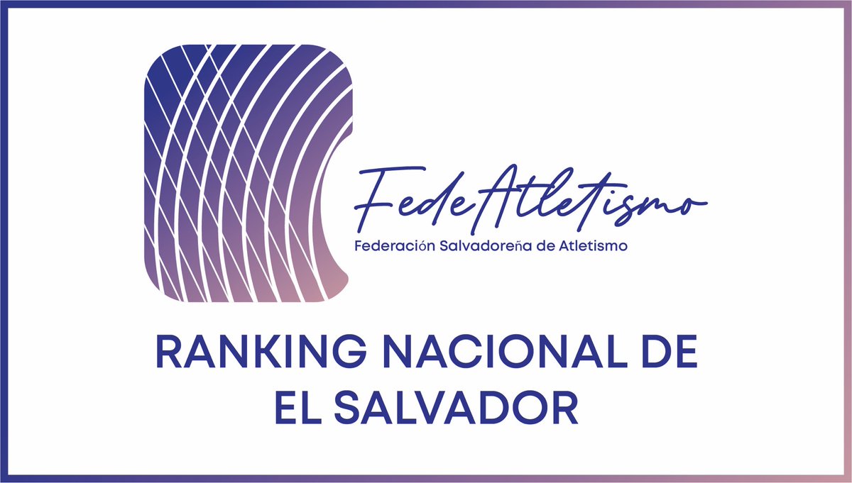 RANKING NACIONAL DE EL SALVADOR:
Version 11 final, al 2 de diciembre de 2024.

atletismoelsalvador.org/ranking-nacion…

“Atletismo somos todos”
#atletismosomostodos | #ElSalvador | #atletismoelsalvador | #atletismo | #WeGrowAthletics 

————————————————

✔️ Síguenos en redes sociales