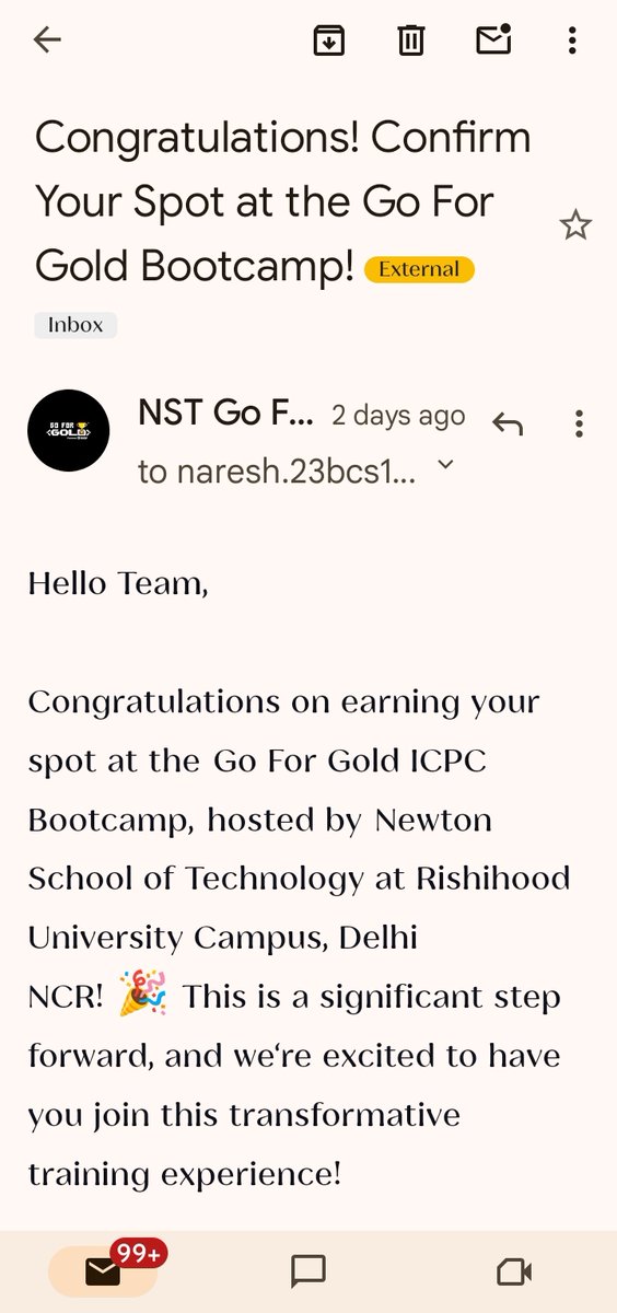Ani18605's tweet photo. Made it to ICPC Kanpur &amp; Amritapuri regionals, and somehow ended up in the Go for Gold camp. The past 2 days were the most pleasant days of the year… https://t.co/kh76dJ03Nf
