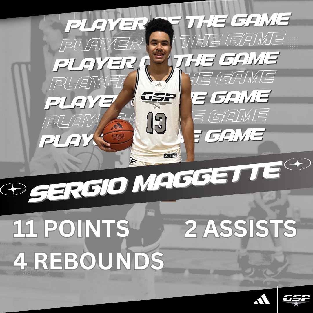 GSP Grey Impact players of the game vs Phoenix Prep PG (AZ)

MJ Yeager 19p 1r 
Josh Dalton 17p 6r 3a 1b    
Clayton Mpiana 16p 8r 1a 3b 
Sergio Maggette 11p 4r 2a