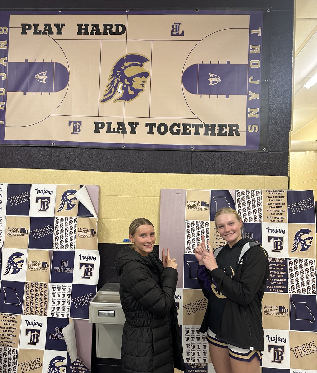 TEAM effort tonight as we pick up a first round win in the Troy tour. Our #PlayHardPlayTogether recognition based on HUSTLE plays, ASSISTS, REBOUNDS, BLOCKS, CHARGES taken for the first two games goes to Mya &amp; Ellie.
Also congrats Coach Smith &amp; the JV team on their WIN tonight!