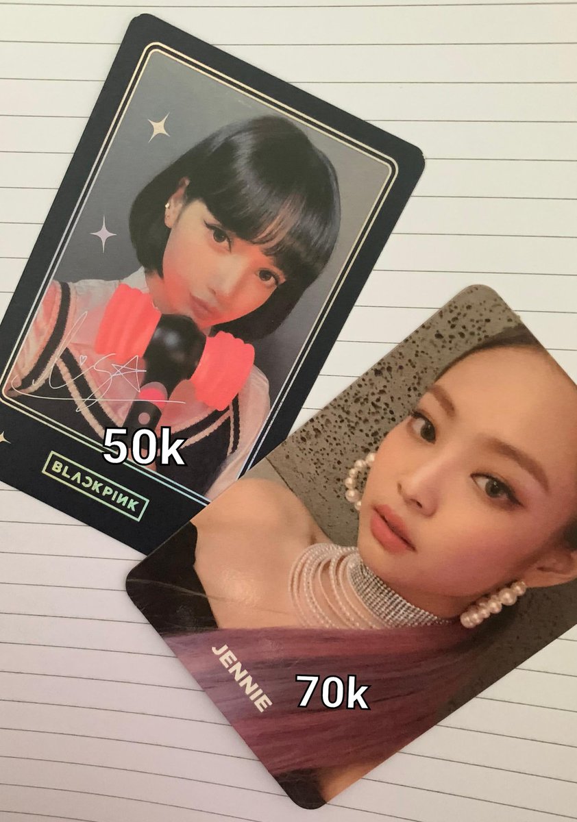 yoshlyjn's tweet photo. wts | want to sell
▪︎album lalisa money fullset (unsealed)
▪︎ photocard lisa ls &amp; jennie square up
- dom semarang
- price inc pack
- dm for more detail

t. pc poca photocard lalisa lisa jennie blackpink era square up money ls lfb https://t.co/ys6PMeDxGE
