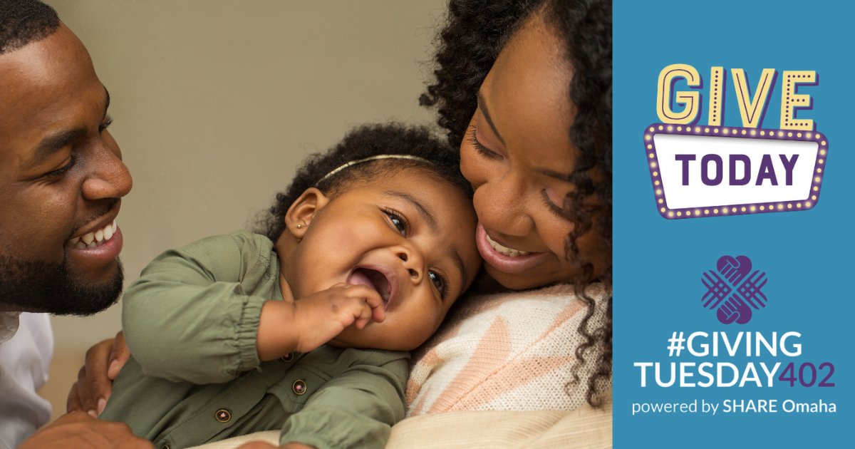 Will you help us finish strong? tinyurl.com/yawm3eu6

Giving Tuesday ends at midnight! You still have time to tell Nebraska children you care. Together, we can working toward our vision of a safe and loving family for every child. 💕