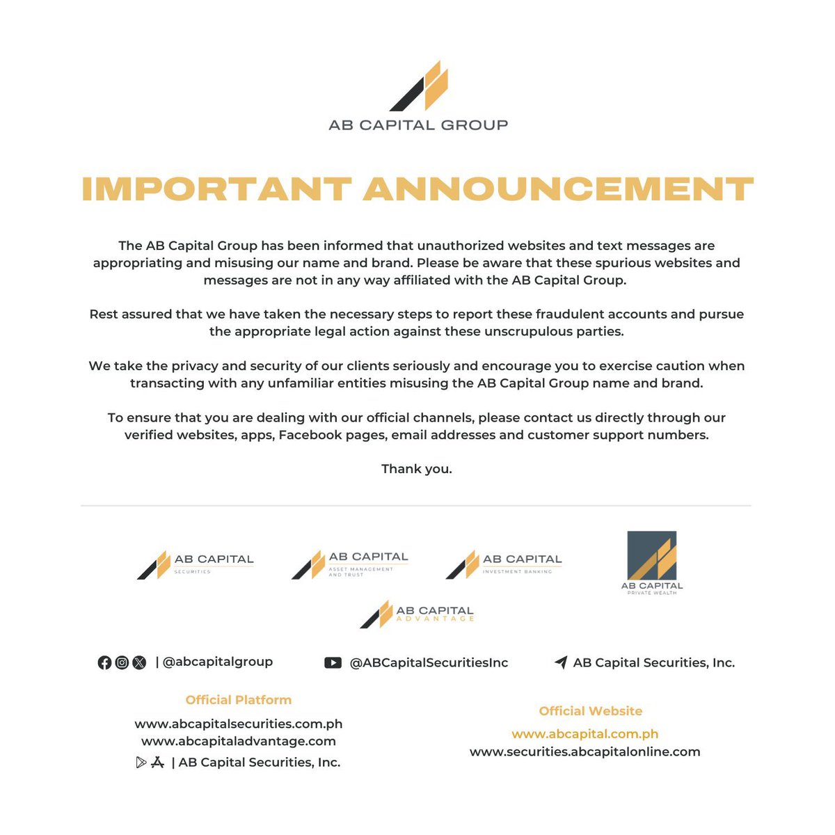 AB Capital Securities, Inc. tweet media