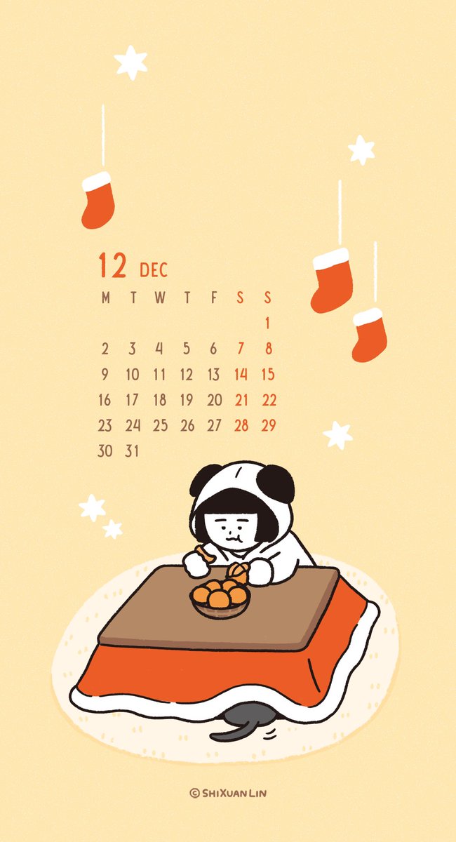 shixuanlin_'s tweet photo. ふわふわ (о´∀`о)
#カレンダー #壁紙 #クリスマス #12月 https://t.co/AFbEBNnnSf