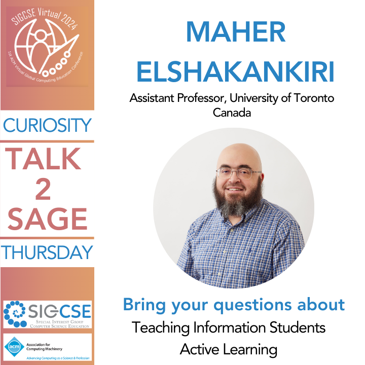 SIGCSE_Virtual's tweet photo. We will have 6 sages in this session: Keith Quille, Linda Marshall, Maher Elshakankiri, Liat Nakar, Judith Gal-Ezer, and Jane Waite! https://t.co/1Tj8OaCRev