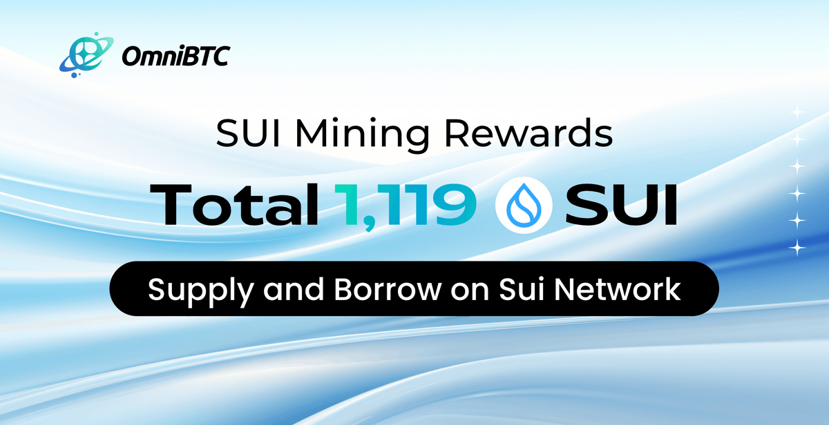 1,119 #SUI Mining Incentive Updated on OmniLending!  

Supply and borrow once on <a href="/SuiNetwork/">Sui</a> to start earning.👇 

omnilending.omnibtc.finance/lending