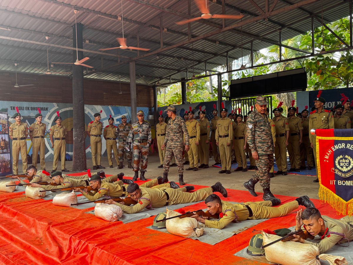 NCC_IIT_Bombay's tweet photo. Jai hind!
Day 5 of CATC: 2 MAH Engr Regt cadets in action during their firing practice! Honing skills and pushing limits. #CATC #FiringPractice
@jaguarjessami
@RNawarkhele https://t.co/xrUHqc3gMs