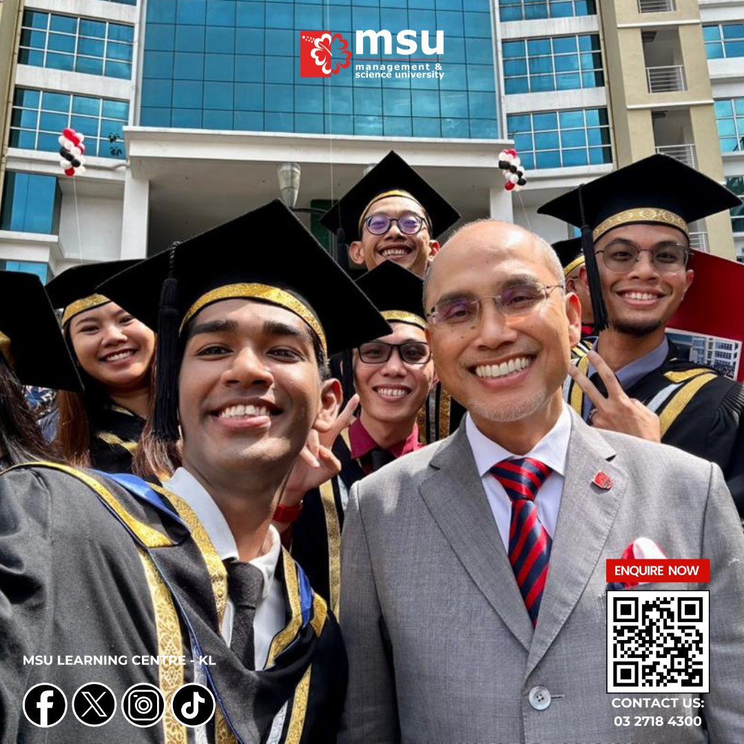MSULCKL's tweet photo. Countdown to the big day begins!
Are you ready to celebrate your hard work and accomplishments at MSU Convocation?
Don't forget to take plenty of pictures to cherish this special day!
#MSUMalaysia #MSULearningCentre #MSU #MSULC #MSUconvo34 #MSUCconvo28 #beMSUrians #go2MSU https://t.co/trP1tmwRZO
