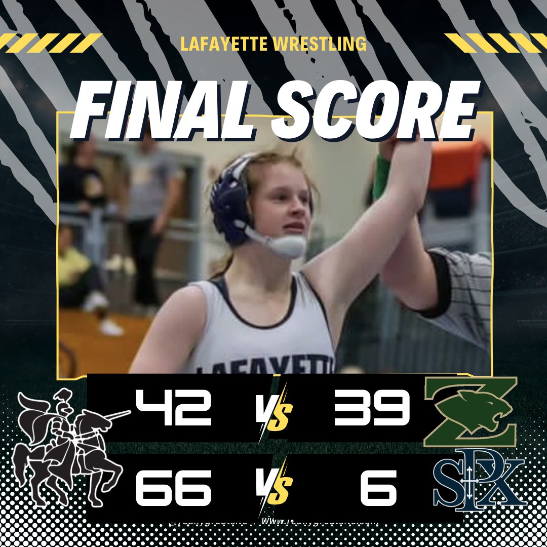 LHSwrestlers's tweet image. Great start to the season for the Lancers with wins over Fort Zumwalt North and Saint Pius X (Festus). JV boys also defeated Saint Pius 36-9.

#BeTheStorm #LessThan1%
