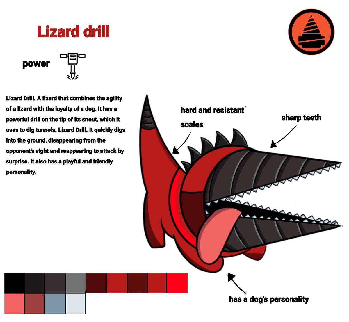 Vitoria1917556's tweet image. This is a lizard drill with the appearance of a loose and loyal dog. It emits a powerful roar that disorients opponents and can cause damage at long range. 
@DomStudio
#SkibidiToiletMultiverse 
#domstudio
#SkibidiToiletOc