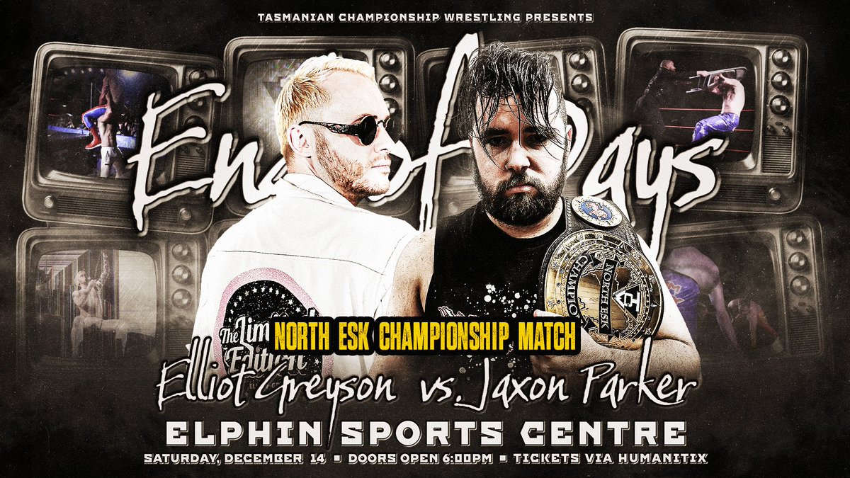 **Match Announcement**

Elliot Greyson has accepted the challenge made by Jaxon Parker at TCW End of Days' in just over a weeks' time, two of TCW's best will clash for the North Esk Championship.