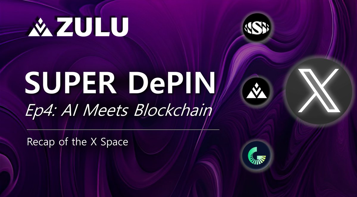 Big thanks to our guests Dan <a href="/sensaydan/">Dan Thomson ⛩️✨</a> , CEO of Sensay <a href="/asksensay/">Sensay ⛩️✨</a> and David, Growth at <a href="/goshen_network/">Goshen</a>! ⏫👏

We invite everyone to check out the recap here to catch up on all the great info on #AI, #DePIN, and #blockchain from the latest Super DePIN space, hosted by Zulu