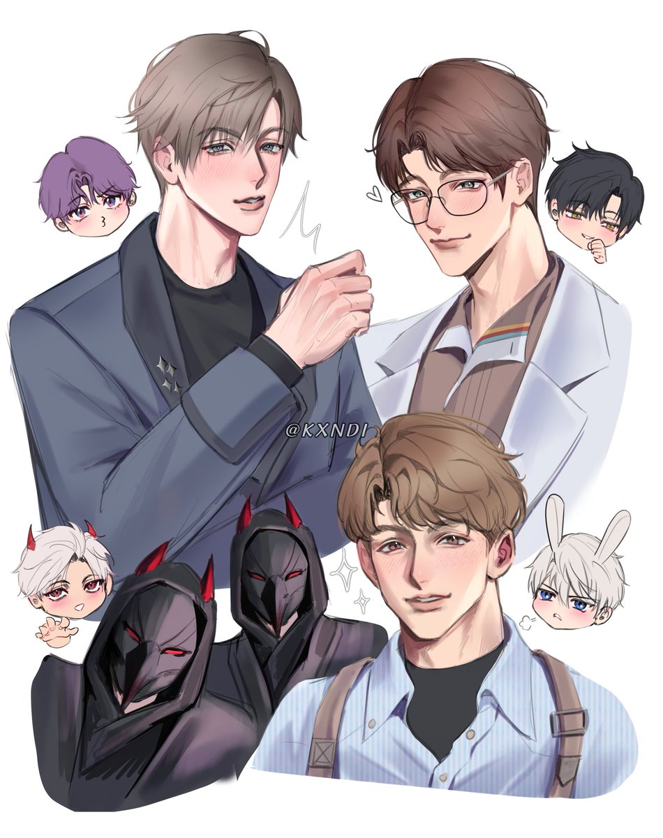 Lads and gents, #LoveandDeepspace 's best men. 

#Rafayel #Zayne #Sylus #Xavier