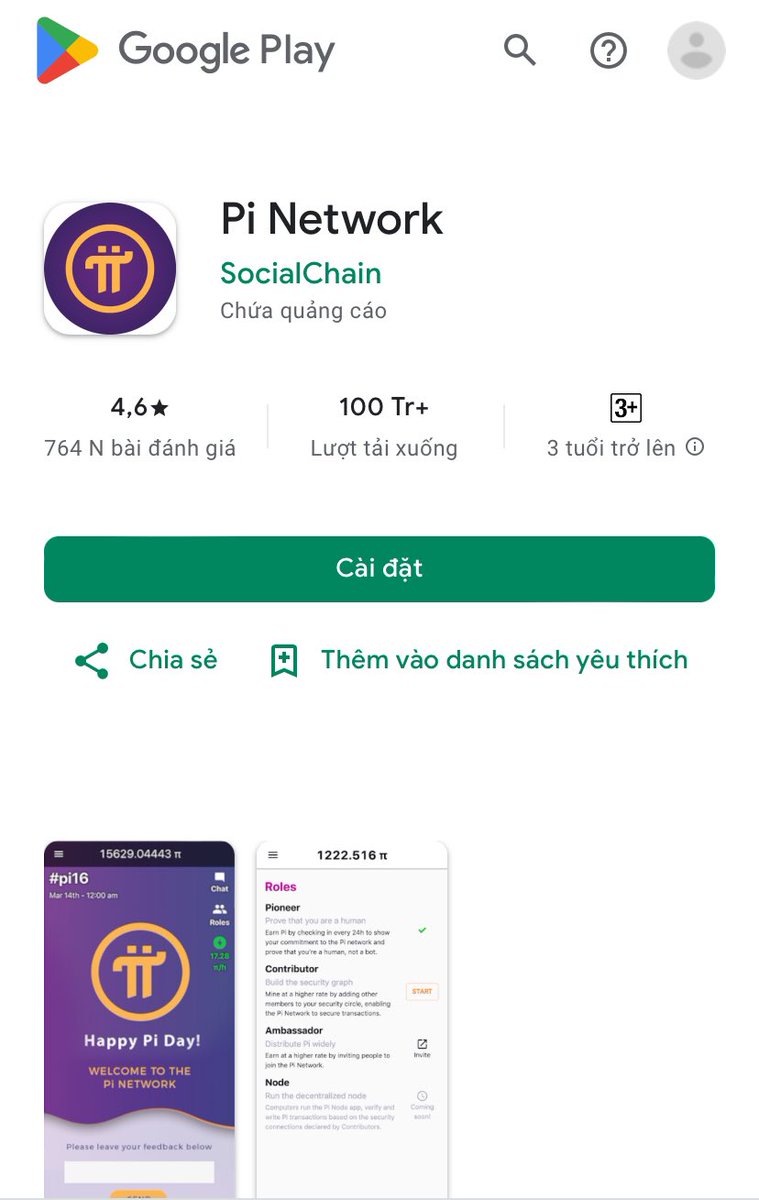 pi2team's tweet photo. Pi Network reaches 100 million downloads on Google Play. https://t.co/Zpv54h8FA1