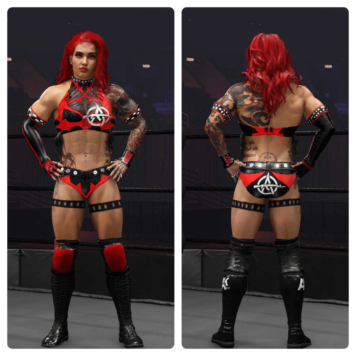 AlphaMind_AM's tweet photo. AK47 Amy Kameron is available on the cc, download tag EST93
#Caw #Original #OriginalCaw #WWE2K24 #EST93 https://t.co/gwG505quEB