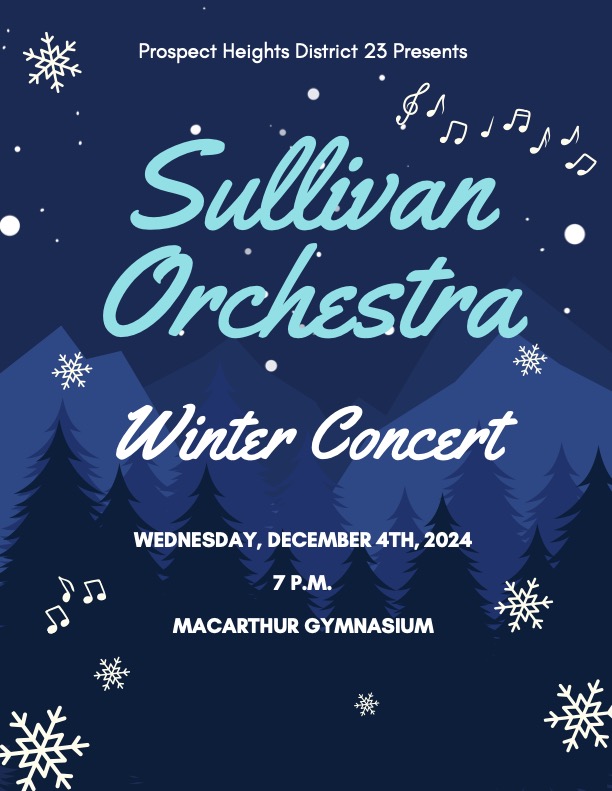 Join us for Sullivan Orchestra's first concert of the year! <a href="/D23Sullivan/">Anne Sullivan School</a>