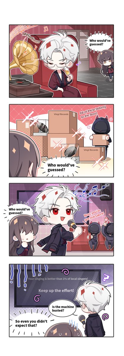 Love_Deepspace's tweet image. Love and Deepspace | Linkon Chibi Report
■ Sylus [An Unexpected Passion for Music]

Many things in life can't be judged by appearances alone, and Sylus's hobby is one of them.
🤯Sometimes, the sides you didn't expect might even surprise himself...

#LoveandDeepspace #Sylus