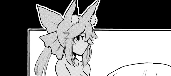 KitsunesCurse's tweet photo. Tamamo sighs, holding her breath while exhaling in hopes to conceal it. After looking onward at the cityscape Tamamo sought to take the android through, she turns away, to the side, and gazes upon 2B's back.

"Of course, dear," the fox concedes. "What do you know about him?" https://t.co/a8zSFSHQ2j