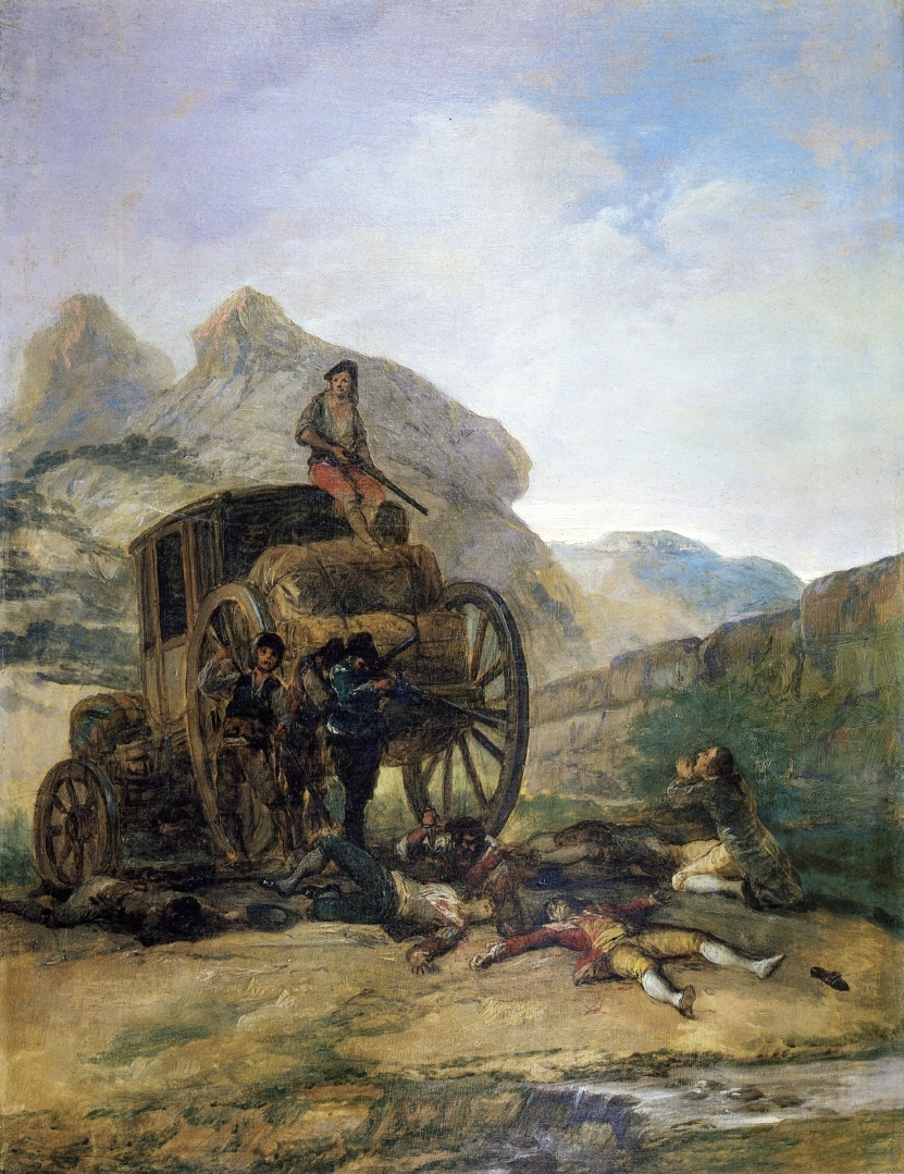artistgoya's tweet photo. Attack on a Coach, 1793 #artbots #goya https://t.co/Sp3HY7lgDf
