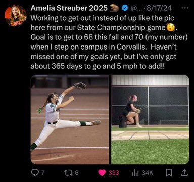 Streuber2025's tweet image. Welp… I guess camps are a hot issue!! 😂Next topic.

Videos and Social Media

1. Making videos and using them to help build my softball network over social media helped me more than anything else I did outside of working on my craft. I posted on Instagram, YouTube, and here on X…