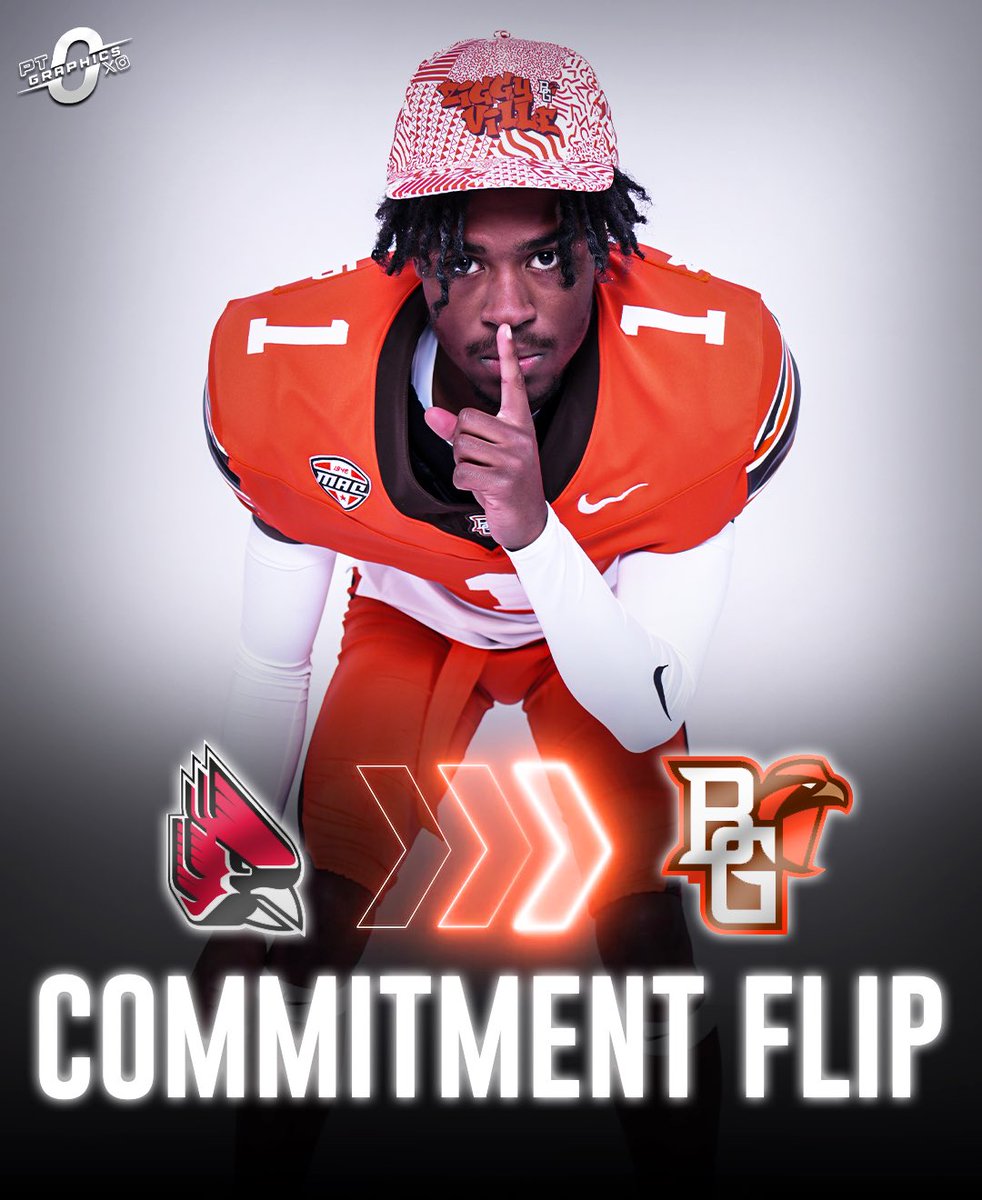 3-Star Tyron Steed has flipped his commitment from Ball State to Bowling Green. 🟠

The 6’2 164 CB from Saint Louis, MO had been committed to Ball State since June. He received offers from Indiana, Kansas, West Virginia, etc.

Go Falcons! 🦅