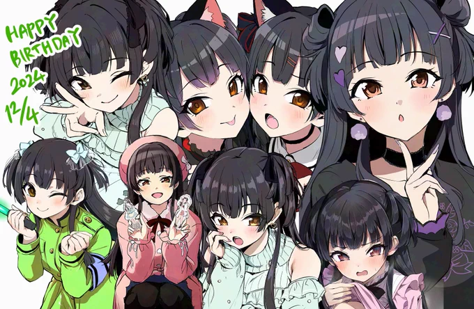 誕生日おめでとう!ひとまず去年の誕生日以降描いた冬優子たち詰め合わせ。#黛冬優子生誕祭2024 