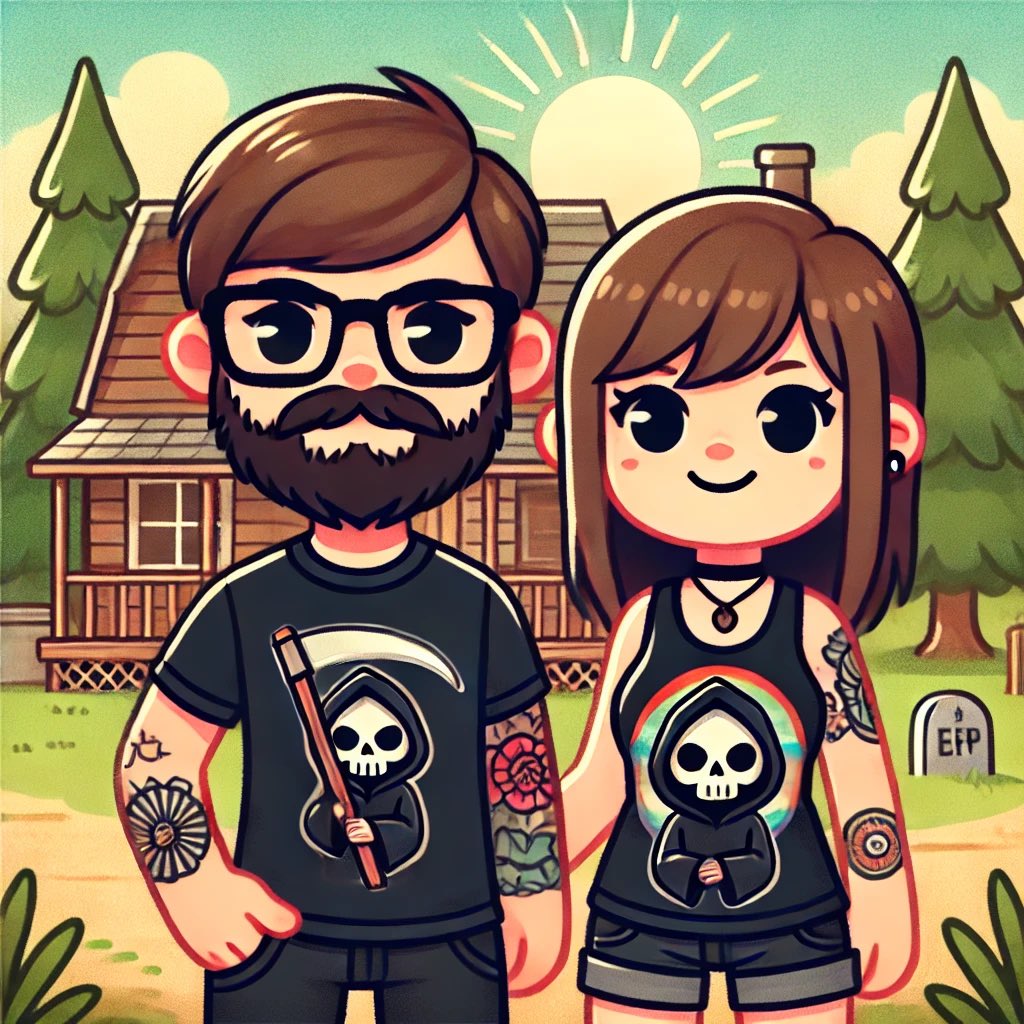 x_most_decent's tweet photo. #ai did not understand my “fatter” request. It’s ok, I’m flattered. #grok wouldn’t let me do it, so I had to use #chatgpt this round :( #cartoon #couple #cartoonize https://t.co/bP90MH8h5v