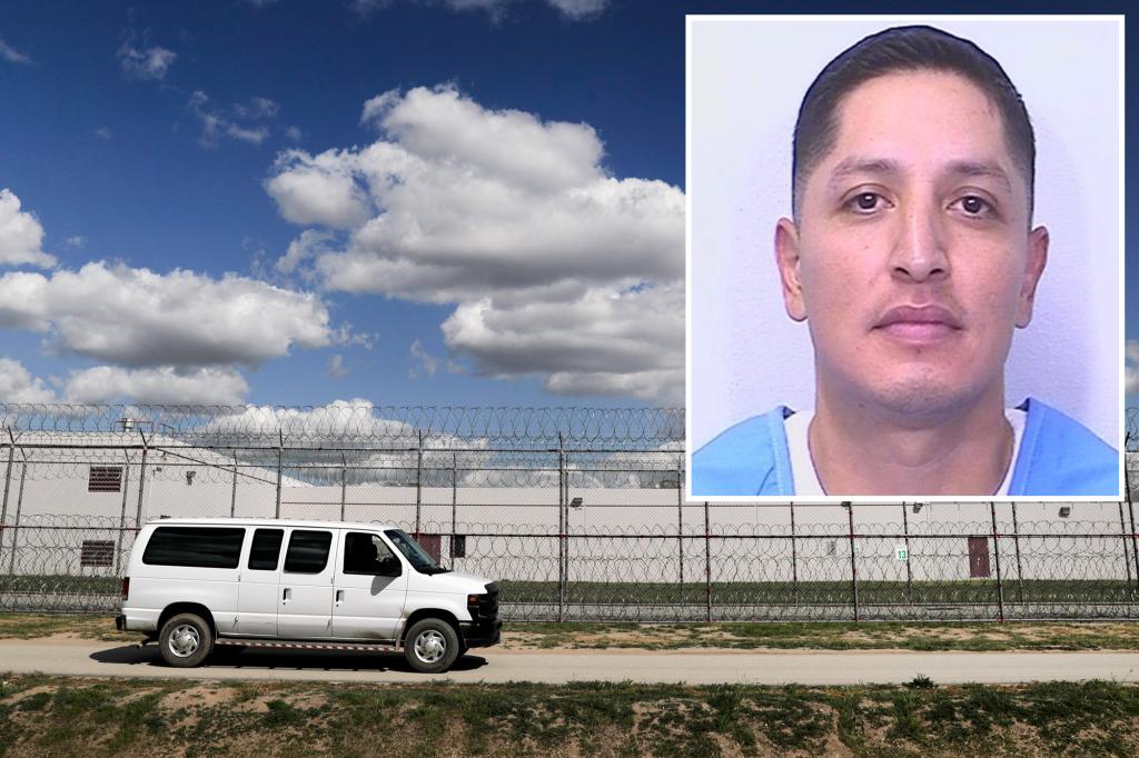 nypost's tweet photo. Convicted murderer jumps out of prison van en route to court, sparking massive Calif. manhunt https://t.co/6b4QxTo3fM https://t.co/Fyibe3rvbe