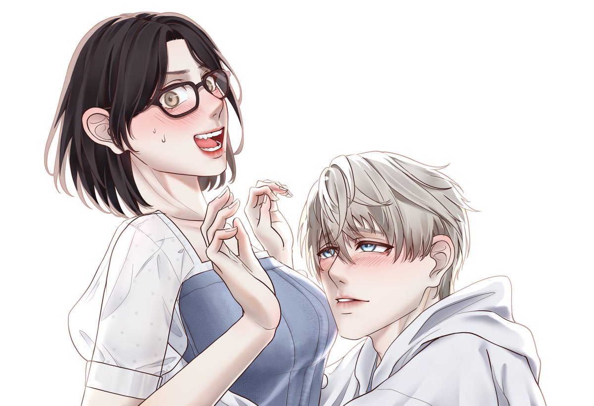 Zero personal space lmao 

Thank you <a href="/pokodile/">Poko || COMMISSION OPEN ✨</a> !! #Xavier #LoveandDeepspace #沈星回 #恋と深空