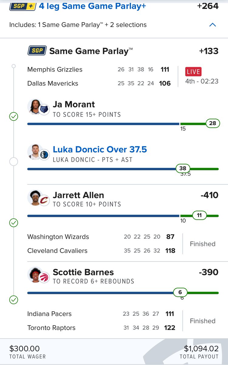 PribbleJason's tweet photo. @CodyBrownBets I know you went with 7 on Barnes, but I played FanDuel and settled with 6. Still had faith and what a win! Appreciate your looks everyday! https://t.co/HA9JgpxgYD