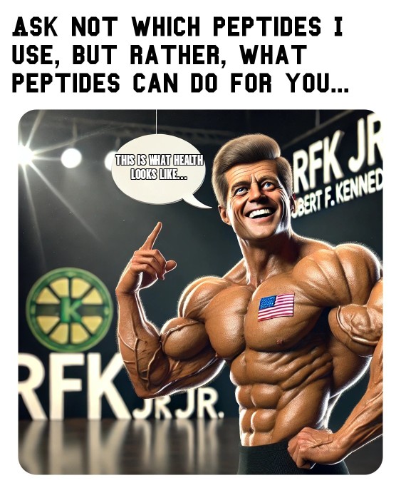 BOOMsauceBOSS's tweet photo. As someone who has seen firsthand the incredible health and fitness potetiating effects of #peptides and #Bioregulators , allow me to pose my theory on why myself,  and probably RFK jr, love peptides...thread https://t.co/NYsicoaId9