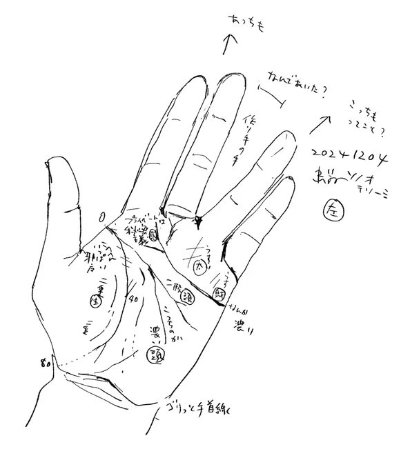 テソーミ絵 まずは自分から
もっちもっちむっちむちの分厚い手なんですよ 