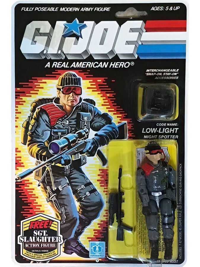 Night Spotter. Code Name: LOWLIGHT. First appeared on toy store shelves in 1986.

ROLL CALL: Have him / had him / want him?!