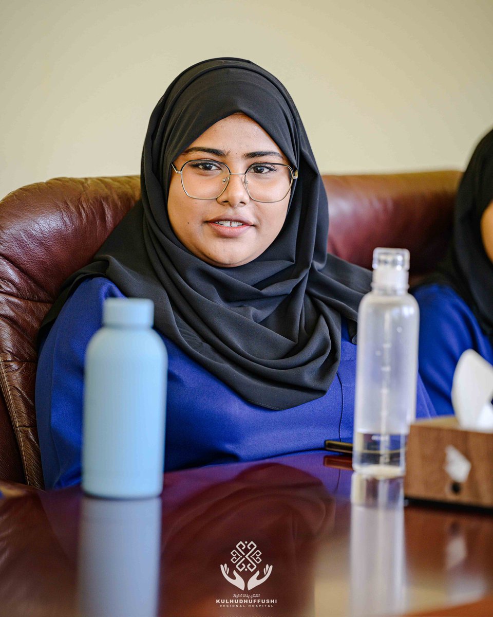 KRHmv's tweet photo. Chief Executive Officer Ms. Nazima Ali and her team met with the second and third-semester students of the Bachelor of Primary Health Care program at @MNUedu for a feedback meeting. This meeting was convened as the students completed their exposure posting at Kulhudhuffushi Regional Hospital.

@MoHmv 
@governmentmv 
@presidencymv