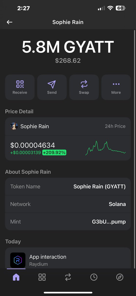 Abrahamcrypto_2's tweet photo. @sophieraiin $GYATT ( sophie rain coin) to the moon🚀🚀
Buy before it explodes. https://t.co/dOdqtbVyGb