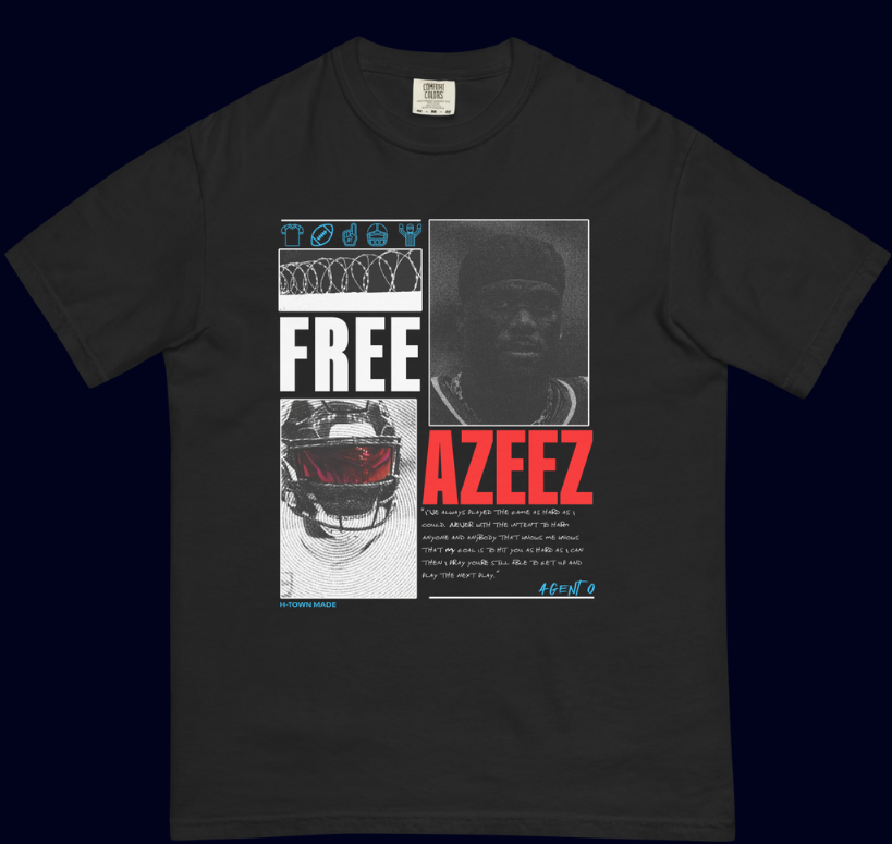TexansCommenter's tweet photo. FREE AZEEZ.. HOUSTON VS EVERYBODY
Shirt by @nestagraphics 🔥🔥
https://t.co/CywRRK9EWO https://t.co/X9aAXB8DwU