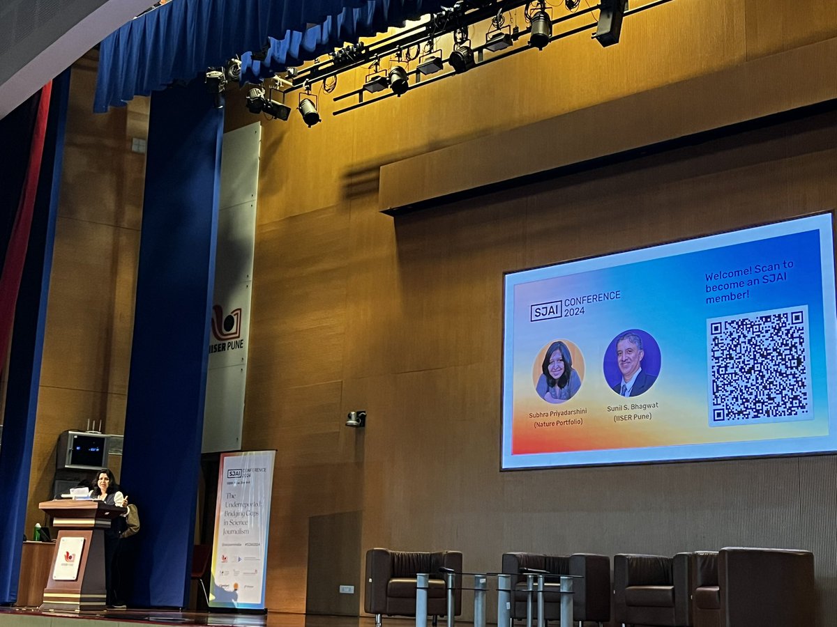 JamwalNidhi's tweet image. .@Subhrapr setting the context of #SJAIConference2024 —The need for an association of science journalists and science communicators in India, and what it aims to achieve. 

#SJAI #ScienceJournalism