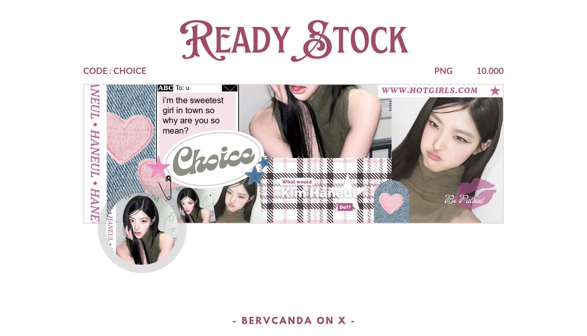 a repost will be highly appreciated, thankyou!

alooo aku bawa 4 layout READY STOCK edisi haneul nya nya, bisa di take ke dm aku sekarang iaaa, timakasiii<3
#zonauang