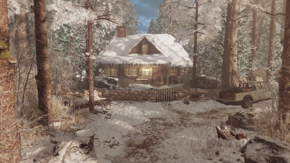 JonFord182's tweet image. Snowy cabin scene #Blackops3 #modtools