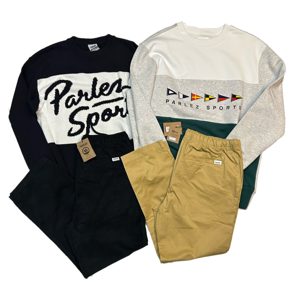 PARLEZ⛵️はクリーンなイメージのストリートブランドです！少し上品なスタイルに💁‍♂️ですが90s感もあるのでセレクトしております！