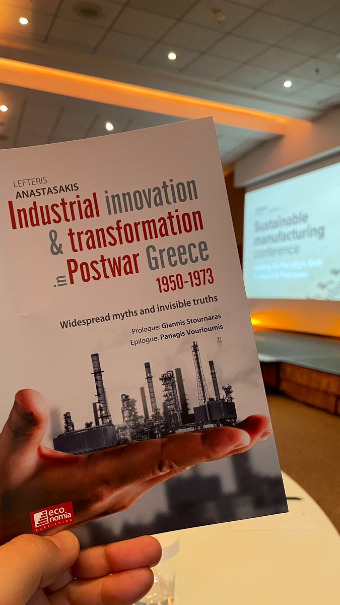 🇬🇷 Live from the Sustainable Manufacturing Conference in Athens!

Starting by some book recommendation with <a href="/lanastasakis/">Lefteris Anastasakis</a> 📙

80 professionals from Europe, all passionate about the manufacturing industries’ future: what else? ☕️

#manufacturing #industrialstartups #sustainability
